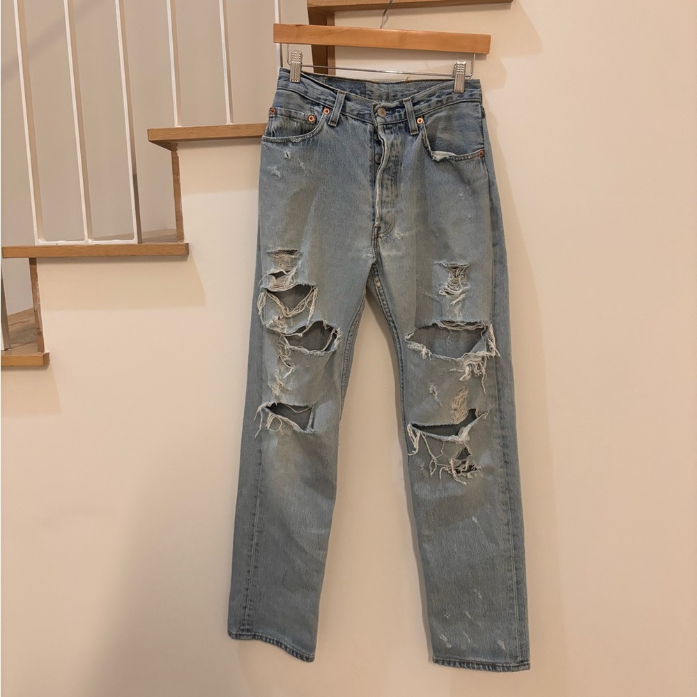 JeanVintageDenim blue ripped jeans W32L32